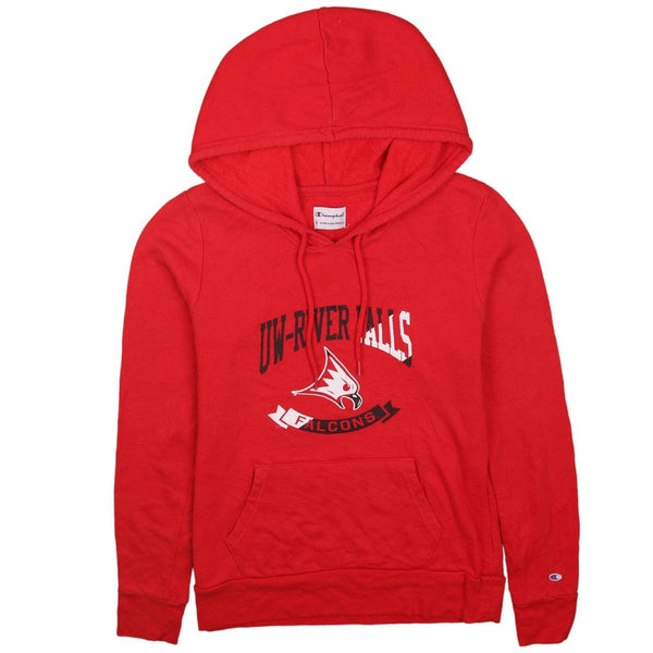 Champion UW-River Falls Red 90's Vintage Pullover Hoodie Small