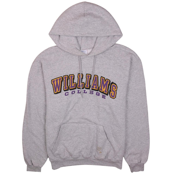 Champion Williams College 90's Vintage Pullover Hoodie Men L Grey