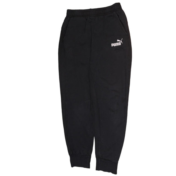 Puma Men's 90's Black Joggers Sweatpants Small, Classic Vintage Casual Wear