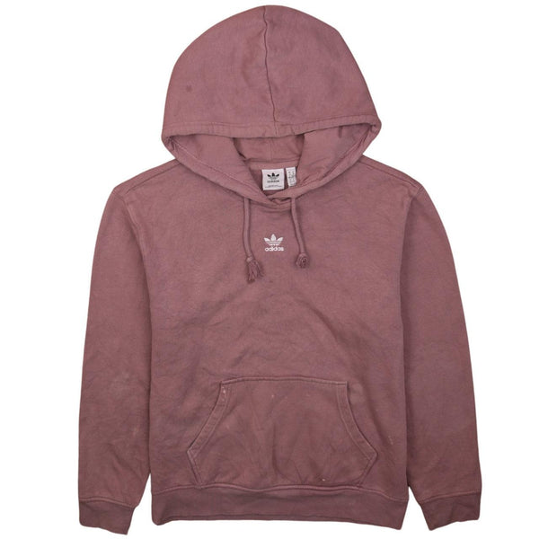 Adidas 90's Purple Drawstring Pockets Pullover Hoodie Women M