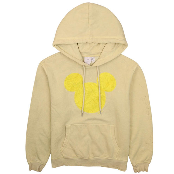 Disney Mickey Mouse 90's Yellow Pullover Hoodie Men’s Small