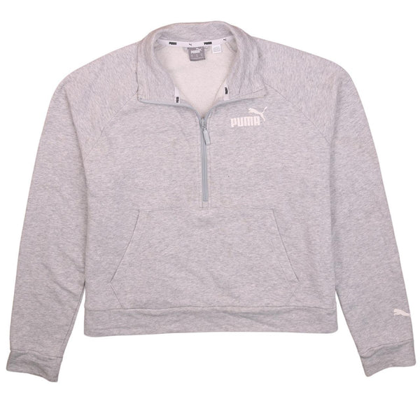 Puma 90's Heavyweight Quarter Zip Sweatshirt XLarge Grey
