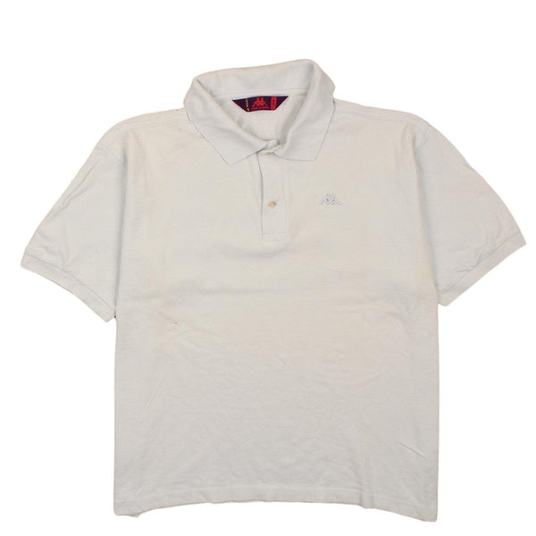 Vintage Kappa 90's Large Blue Polo Shirt Short Sleeve Button Up