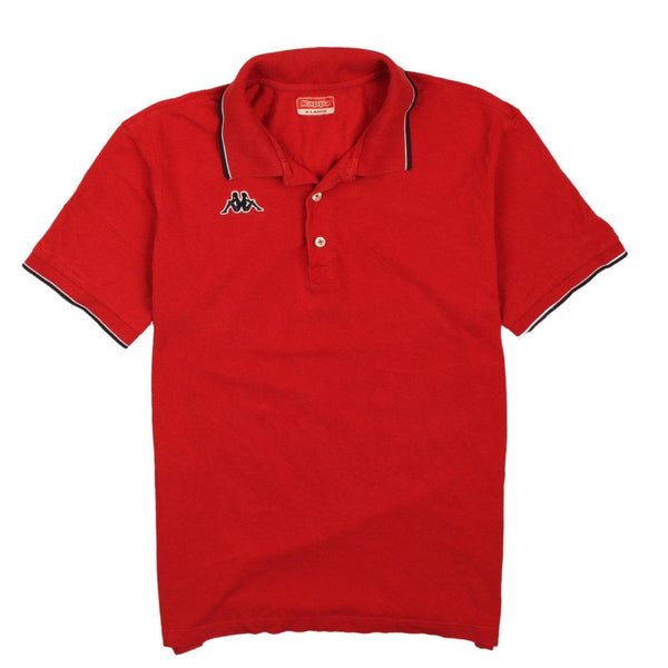 Vintage Kappa 90's Red Polo Shirt XL - Short Sleeves, Quarter Button