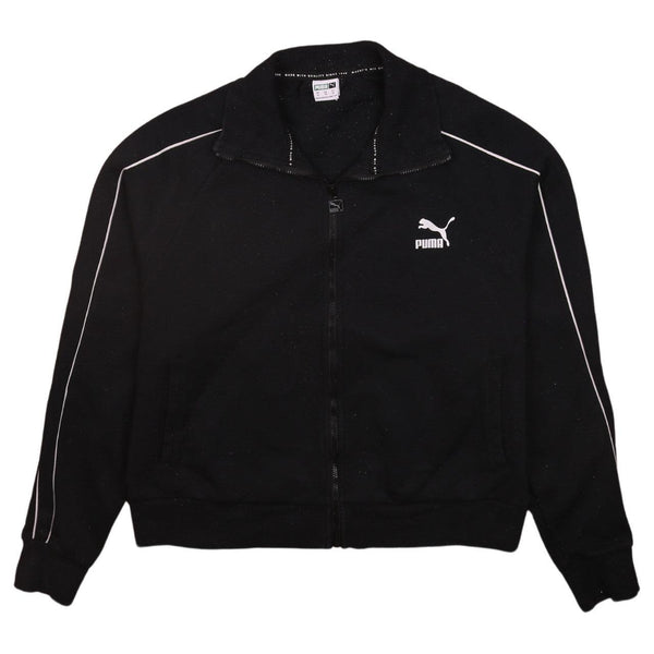 Puma 90's Women's XLarge Black Heavyweight Full Zip Sweatshirt