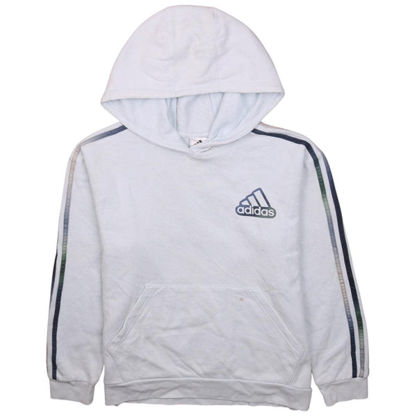 Adidas 90's Vintage Heavyweight Blue Pullover Hoodie Women's L Retro