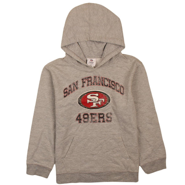 90's Vintage NFL San Francisco Grey Pullover Hoodie XLarge