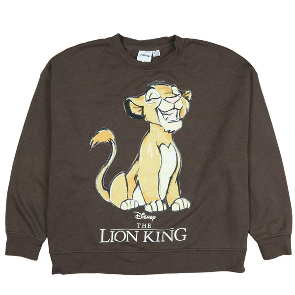 Disney 90's Vintage The Lion King Crew Neck Sweatshirt XL Brown