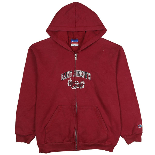Champion Red Vintage 90's XLarge Full Zip Hoodie Saint Joseph's