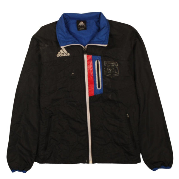 Adidas 90's Lightweight Full Zip Up Windbreaker Small (missing sizing label) Black