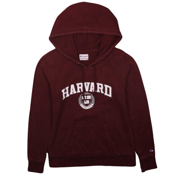 Champion 90's Harvard Pullover Hoodie Small Burgundy Red
