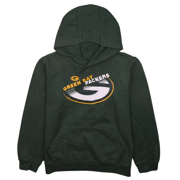 Vintage 90's Green Bay Packers NFL Hoodie Large Green Pullover