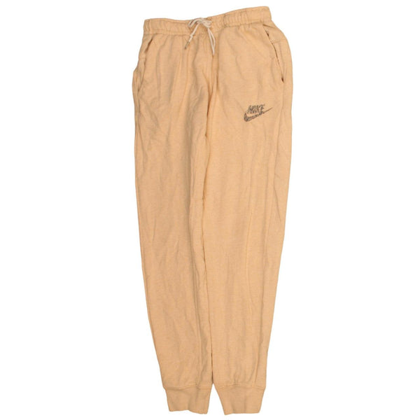 Nike 90's Beige Cream Casual Joggers Sweatpants Men's Small Swoosh