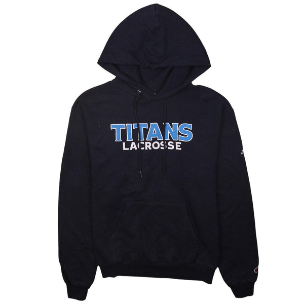 Champion Vintage 90's Titans Lacrosse Pullover Hoodie Small Navy Blue