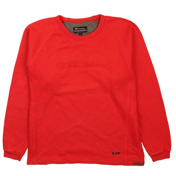 Champion Vintage 90's Crew Neck Sweatshirt, Small Red Unisex