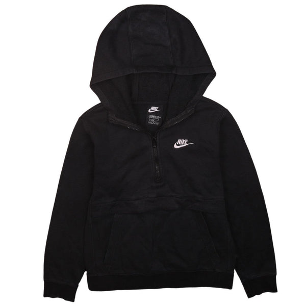 Nike 90's Black Full Zip Swoosh Hoodie Women's Large