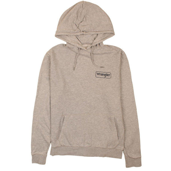 Wrangler 90's Vintage Grey Drawstring Pullover Hoodie XXLarge