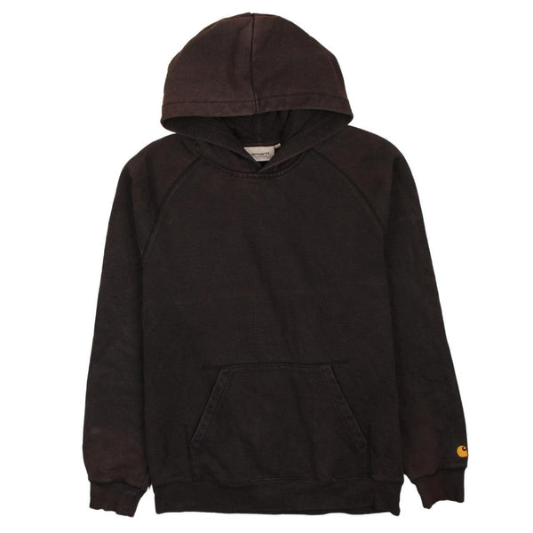 Vintage Carhartt 90's Black Drawstring Hoodie Large