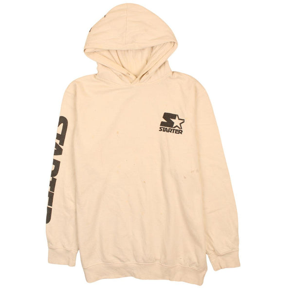 Starter 90s Beige Cream Loungewear Hoodie Men's Medium Pullover