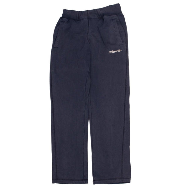 Umbro 90's Vintage Baggy Straight Leg Trousers Small Navy Blue