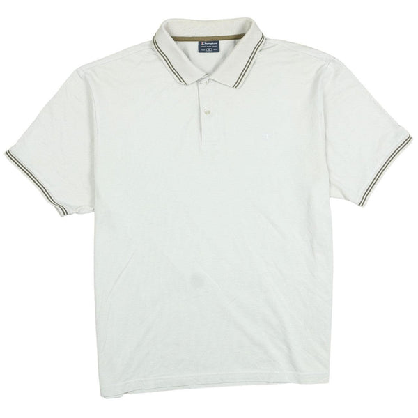 Vintage Champion 90's Beige Cream XLarge Polo Shirt