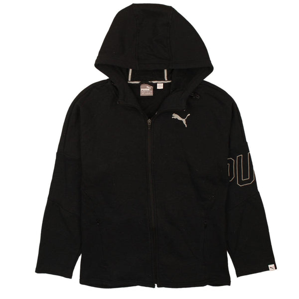 Puma 90's Vintage Women's XSmall Black Full Zip Up Sports Hoodie