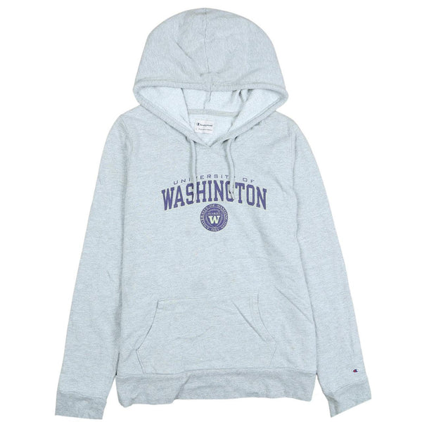 90's Champion University of Washington Grey Pullover Hoodie Large