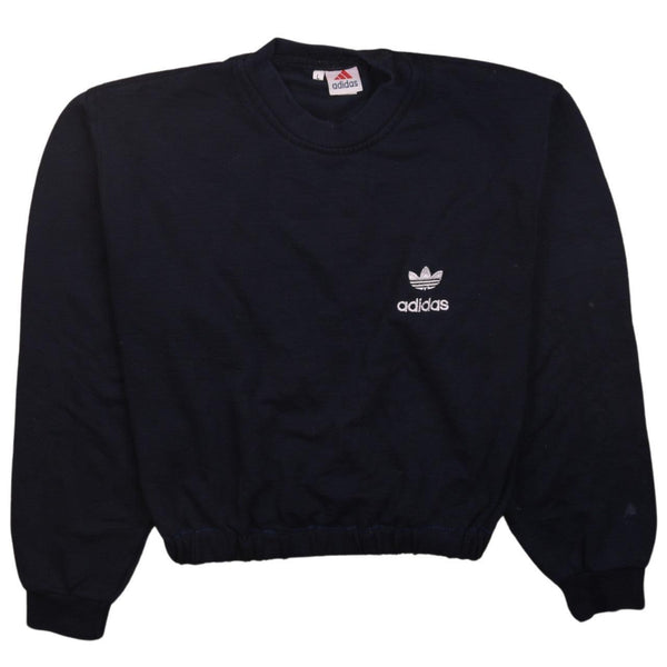 Adidas 90's Vintage Heavyweight Crew Neck Sweatshirt L Navy Blue