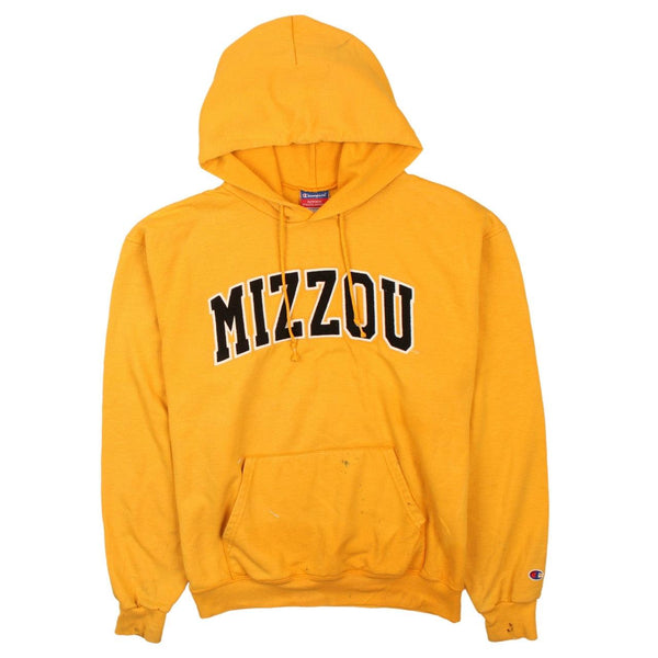 Champion Mizzou Vintage 90's Medium Yellow Hoodie Pullover Men's