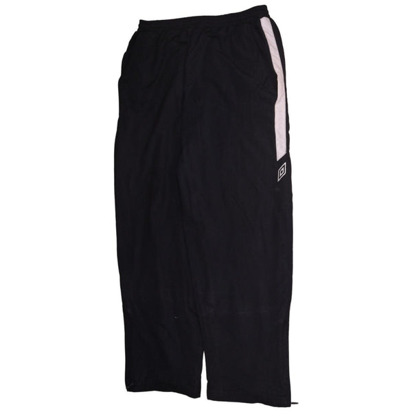 Vintage Umbro 90's Black Straight Leg Baggy Trousers - Men's Large