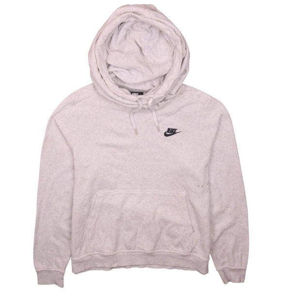 Authentic Nike 90s White Swoosh Pullover Hoodie Men’s Medium Rare