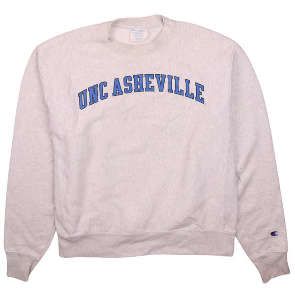 Champion Men's Medium 90s White UNC Asheville Crewneck Sweatshirt