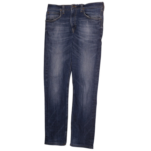 Lee Vintage 90s Men's Straight Leg Baggy Pants Jeans 32 Blue Denim