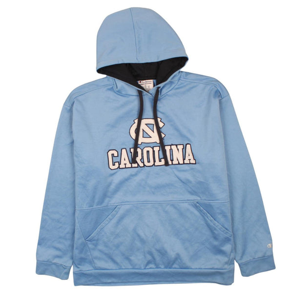 Champion 90's Carolina Pullover Hoodie XLarge Blue