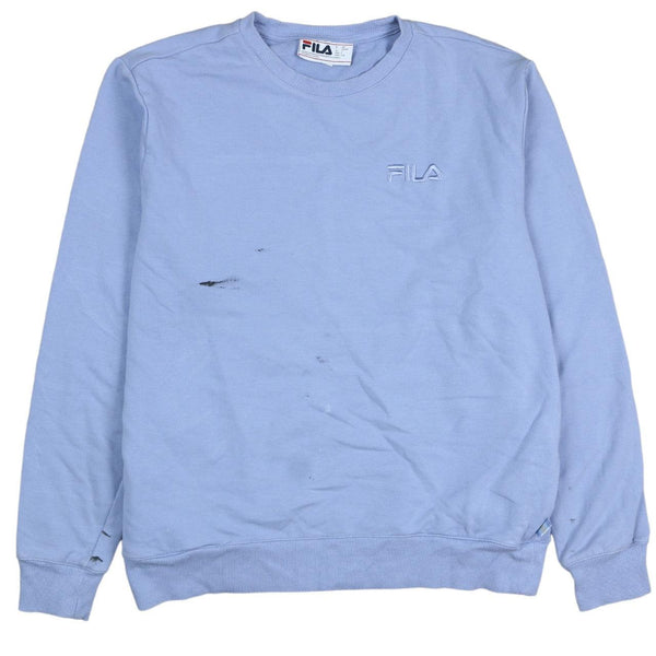 Fila 90's Heavyweight Crew Neck Sweatshirt Large Blue