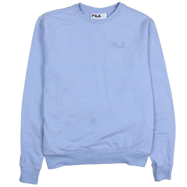 Fila Vintage 90's Blue Heavyweight Crew Neck Sweatshirt XS Men