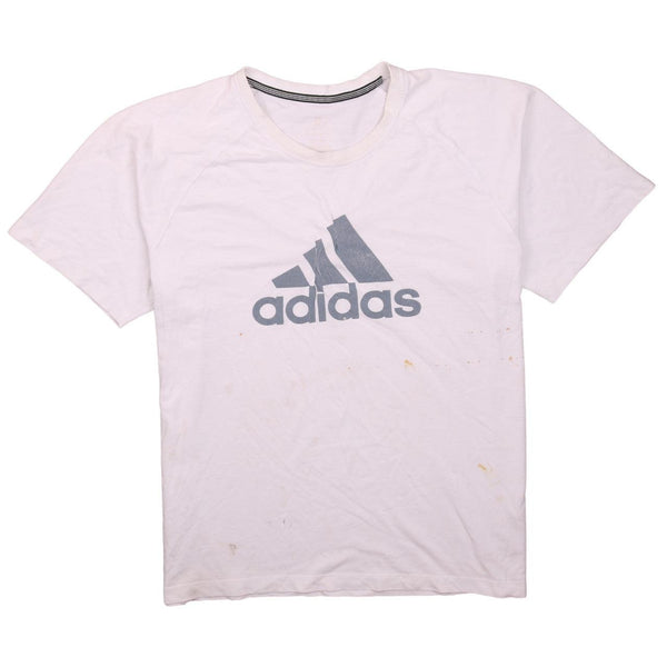 Adidas 90's Spellout White T-Shirt XLarge - Vintage Look