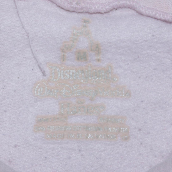 Disney 90s Mickey Mouse Pink Pullover Hoodie Medium Vintage Retro