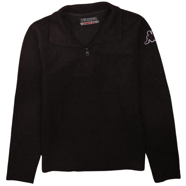 Kappa 90's Hiking Warm Full Zip Up Fleece Jumper Small Black