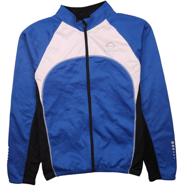 Vintage 90's Blue Active Zip Up Sweatshirt Large Mens Lightweight