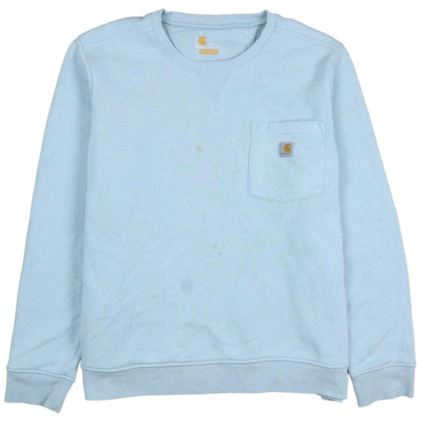 Vintage Carhartt 90's Heavyweight Crew Neck Sweatshirt XXLarge Blue