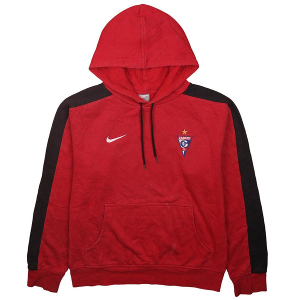 Men's Nike 90's Red Swoosh Pullover Hoodie Medium Vintage Style