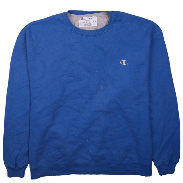Champion Vintage 90's Heavyweight Blue Crew Neck Sweatshirt 2XL XXL