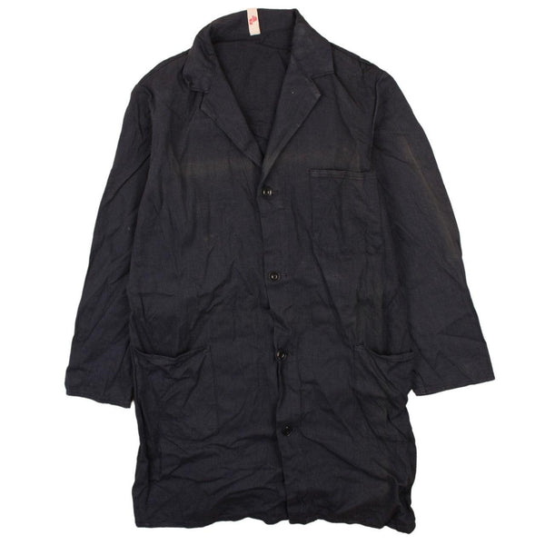 Vintage 90's Navy Blue Lightweight Button Up Windbreaker Medium