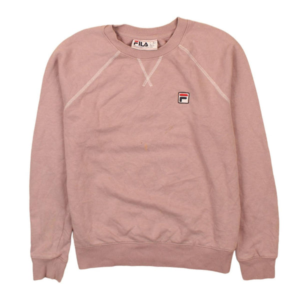 Fila 90's Vintage Heavyweight Crew Neck Sweatshirt Purple Small