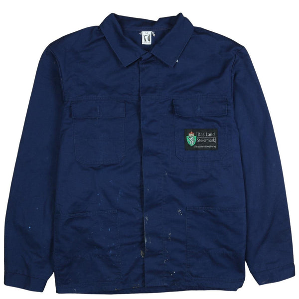 Vintage 90's Navy Blue Men's X-Large Windbreaker Jacket Light Zip