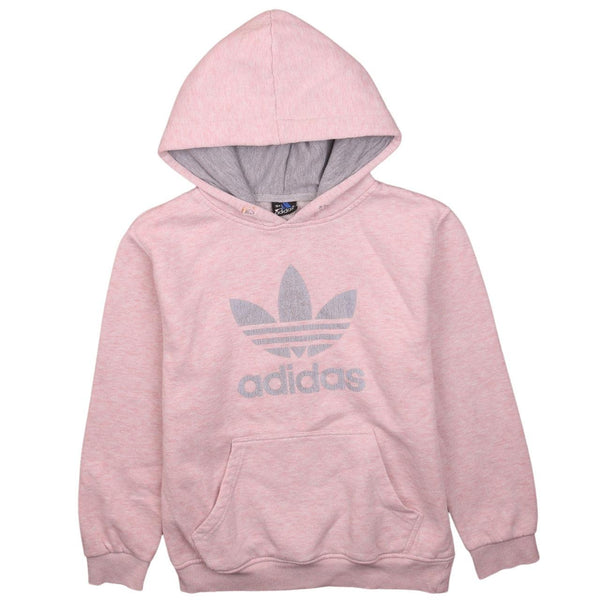 Adidas Vintage 90's Pink Spellout Pullover Hoodie Men’s Small