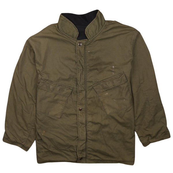 90's Active Green Lightweight Button Up Windbreaker | Men's Large