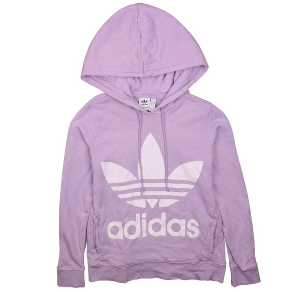 Adidas Purple 90's Spellout Pullover Hoodie XSmall Women's Vintage