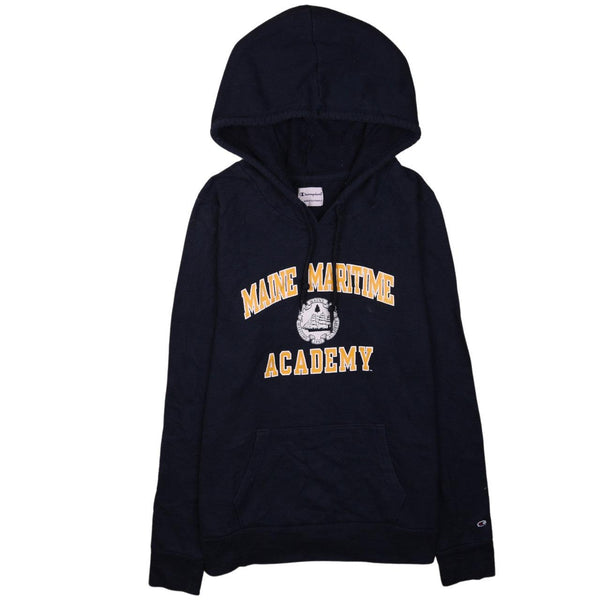 Champion Vintage 90s Navy Blue Maine Maritime Hoodie Women's L